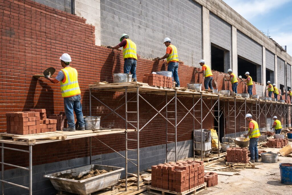 commercial masonry work